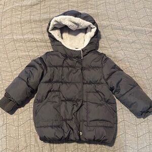 Water-Resistant Hooded Puffer Jacket for Toddler Boys